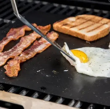 Grill Mat Set of 2 Reusable Non-Stick Dishwasher-Safe & Heat-Resistant