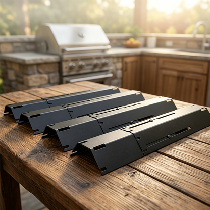 Grill Plate Porcelain-Coated Steel Adjustable 11.8 to 20.9 Inches