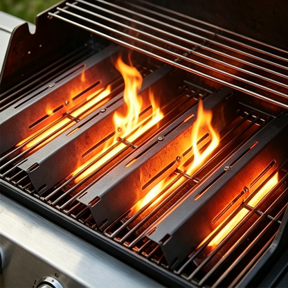 Grill Plate Porcelain-Coated Steel Adjustable 11.8 to 20.9 Inches