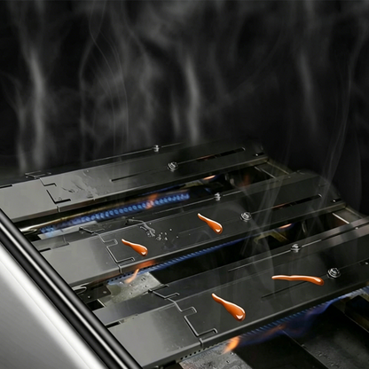 Grill Plate Porcelain-Coated Steel Adjustable 11.8 to 20.9 Inches