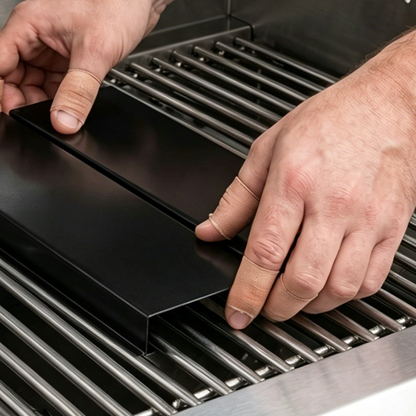Grill Plate Porcelain-Coated Steel Adjustable 11.8 to 20.9 Inches