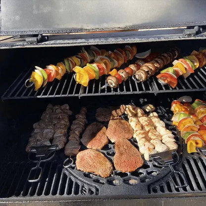 Grill Skewer Set Double-Pronged Stainless Steel Set of 3