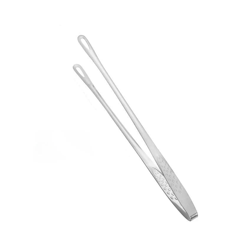 Grill Tongs Extended Handle Stainless Steel & Non-Slip Grip