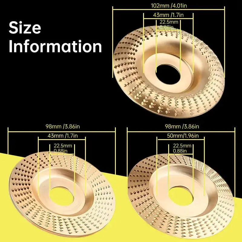 Grinding Wheel Set Tungsten Carbide Tips 3-Piece