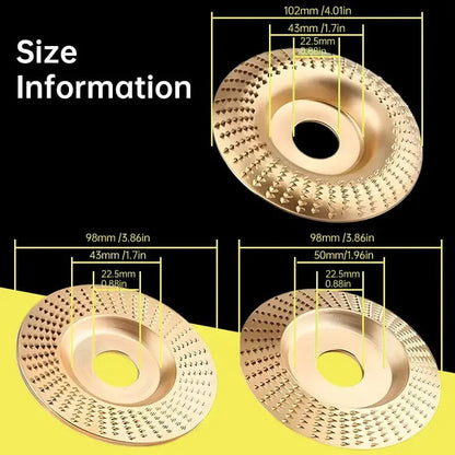 Grinding Wheel Set Tungsten Carbide Tips 3-Piece