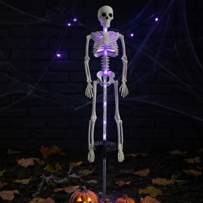Ground Spike Light Solar-Powered Skeleton 8 Color Modes