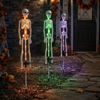 Ground Spike Light Solar-Powered Skeleton 8 Color Modes