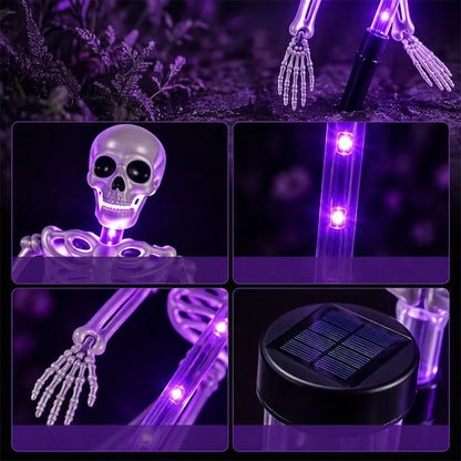 Ground Spike Light Solar-Powered Skeleton 8 Color Modes