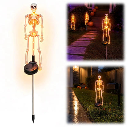Ground Spike Light Solar-Powered Skeleton 8 Color Modes