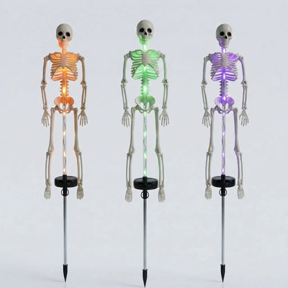Ground Spike Light Solar-Powered Skeleton 8 Color Modes