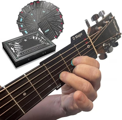 Guitar Chord Card Set Visual Non-Slip Storage Box