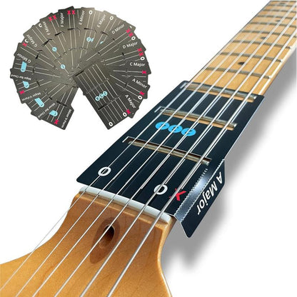 Guitar Chord Card Set Visual Non-Slip Storage Box
