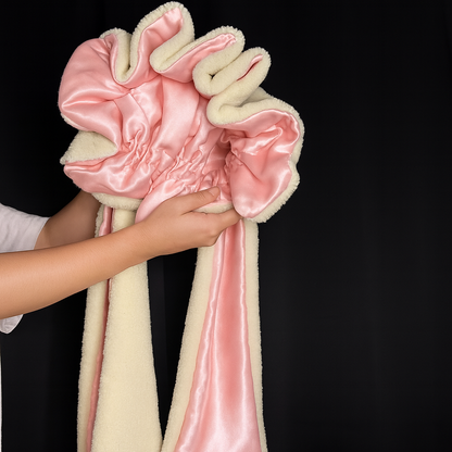 Hair Bonnet Satin-Lined Plush Full Coverage