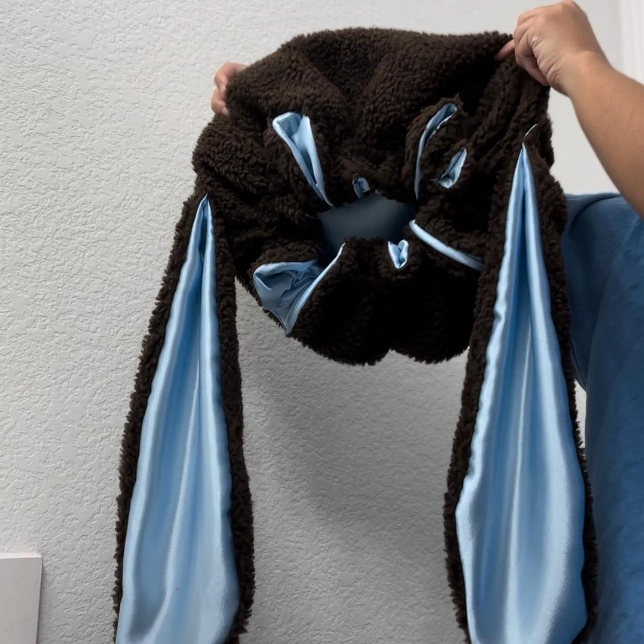 Hair Bonnet Satin-Lined Plush Full Coverage