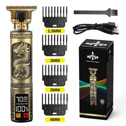 Hair Clipper Carbon Steel Blades Long Battery Life