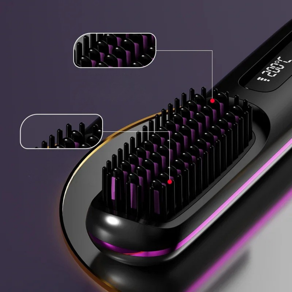 Hair Straightener Cordless USB Rechargeable Ceramic Plates