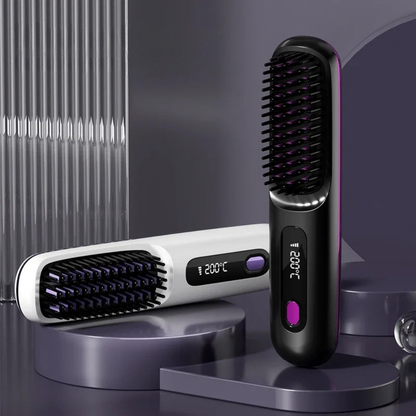 Hair Straightener Cordless USB Rechargeable Ceramic Plates