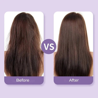Hair Straightening Brush Cordless Rechargeable Ceramic-Coated