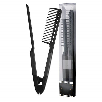 Hair Styling Comb V-Shaped Detangling Heat-Protective Grip
