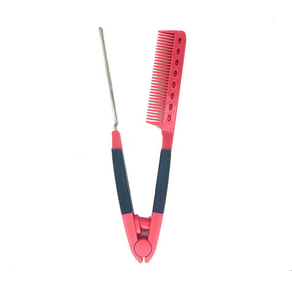Hair Styling Comb V-Shaped Detangling Heat-Protective Grip