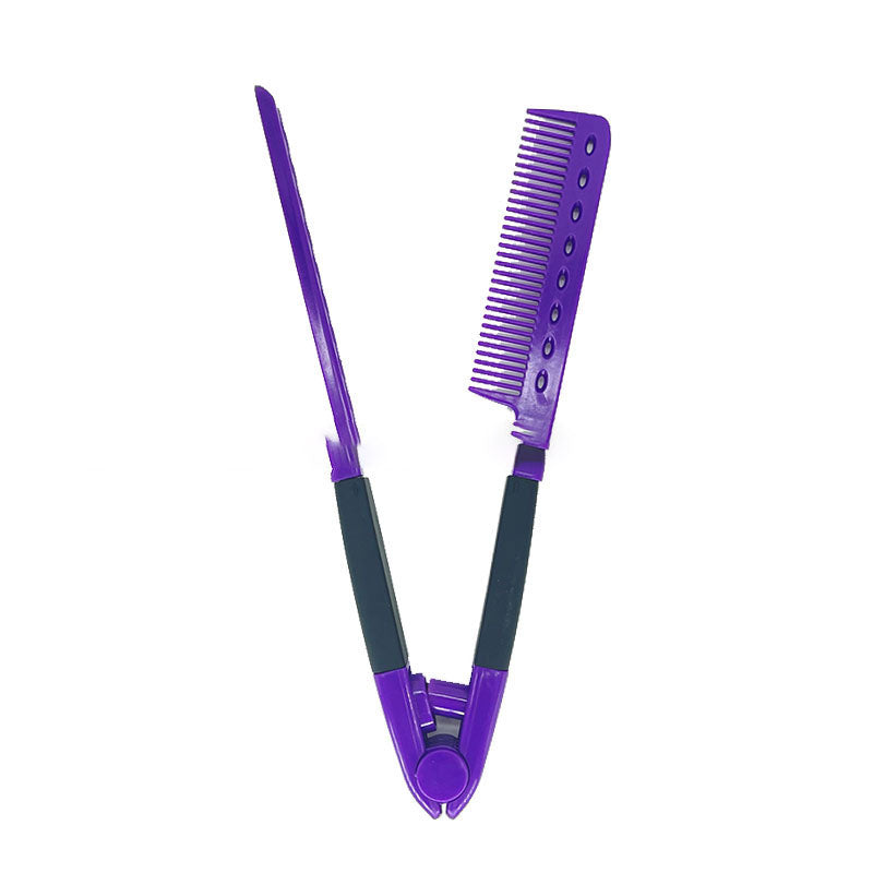Hair Styling Comb V-Shaped Detangling Heat-Protective Grip