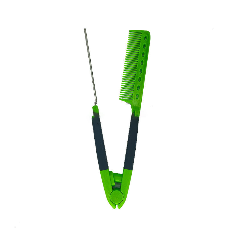 Hair Styling Comb V-Shaped Detangling Heat-Protective Grip