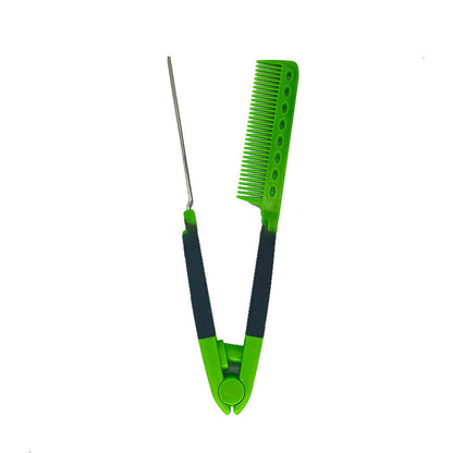 Hair Styling Comb V-Shaped Detangling Heat-Protective Grip