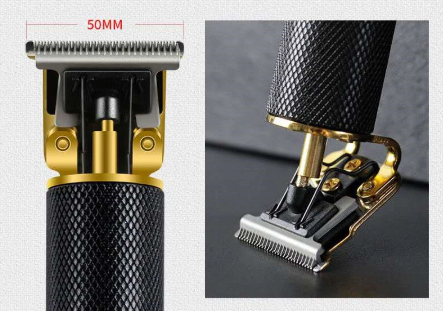 Hair Trimmer Carbon Steel T-Blade Cordless USB Rechargeable
