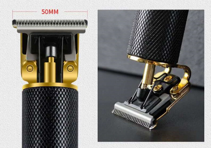 Hair Trimmer Carbon Steel T-Blade Cordless USB Rechargeable