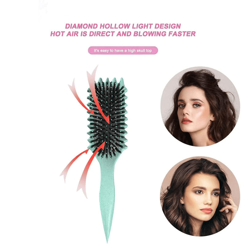 Hairbrush Curl-Defining & Detangling Heat-Resistant Vented