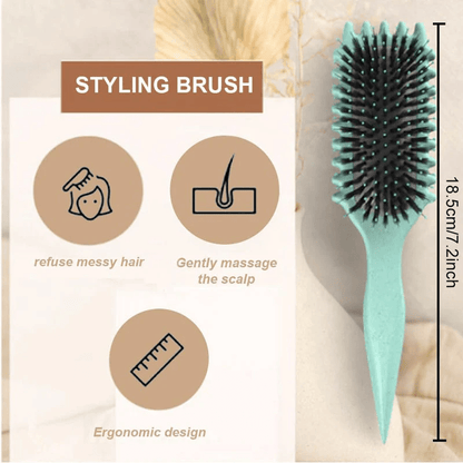 Hairbrush Curl-Defining & Detangling Heat-Resistant Vented