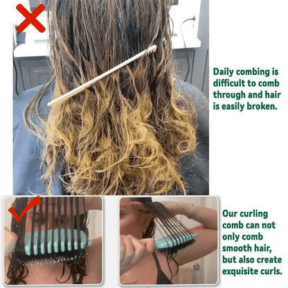 Hairbrush Curl-Defining & Detangling Heat-Resistant Vented
