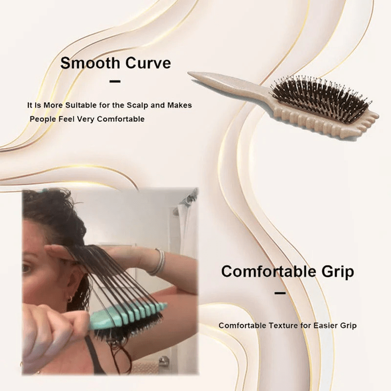 Hairbrush Curl-Defining & Detangling Heat-Resistant Vented