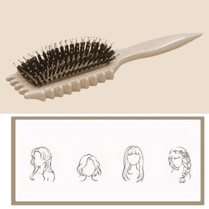Hairbrush Curl-Defining & Detangling Heat-Resistant Vented
