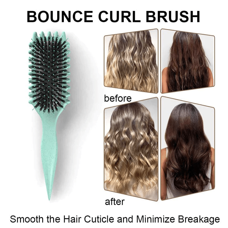 Hairbrush Curl-Defining & Detangling Heat-Resistant Vented