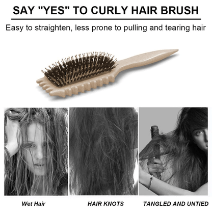 Hairbrush Curl-Defining & Detangling Heat-Resistant Vented