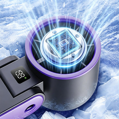 Hand Fan Foldable 3-In-1 Semiconductor Cooling