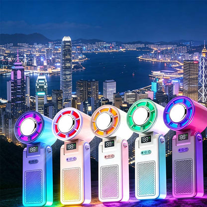 Hand Fan Foldable 3-In-1 Semiconductor Cooling