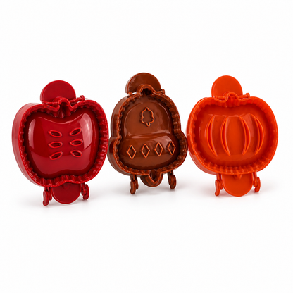 Hand Pie Molds Secure Hinge Non-Stick Set of 3