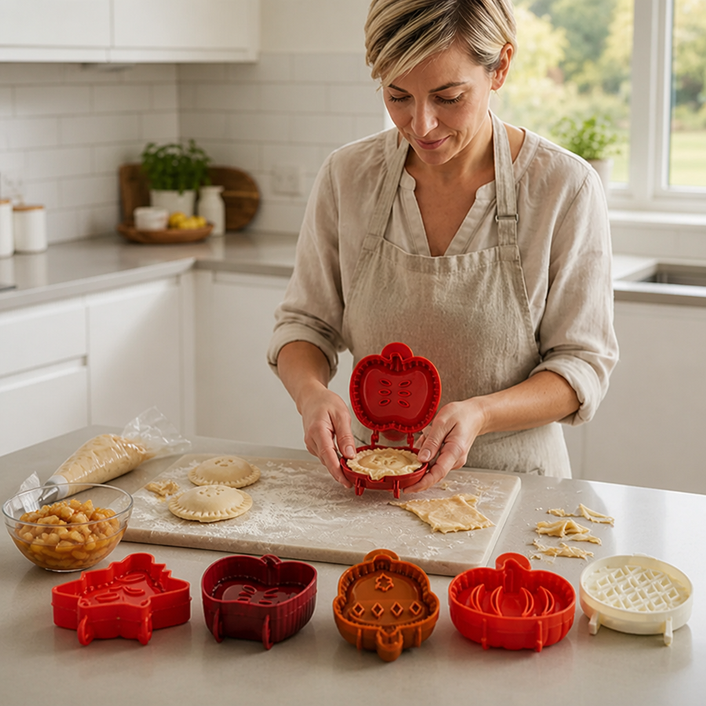 Hand Pie Molds Secure Hinge Non-Stick Set of 3