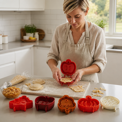 Hand Pie Molds Secure Hinge Non-Stick Set of 3