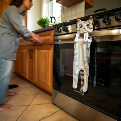 Hand Towel Cat Print Microfiber Quick-Drying
