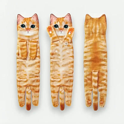 Hand Towel Cat Print Microfiber Quick-Drying