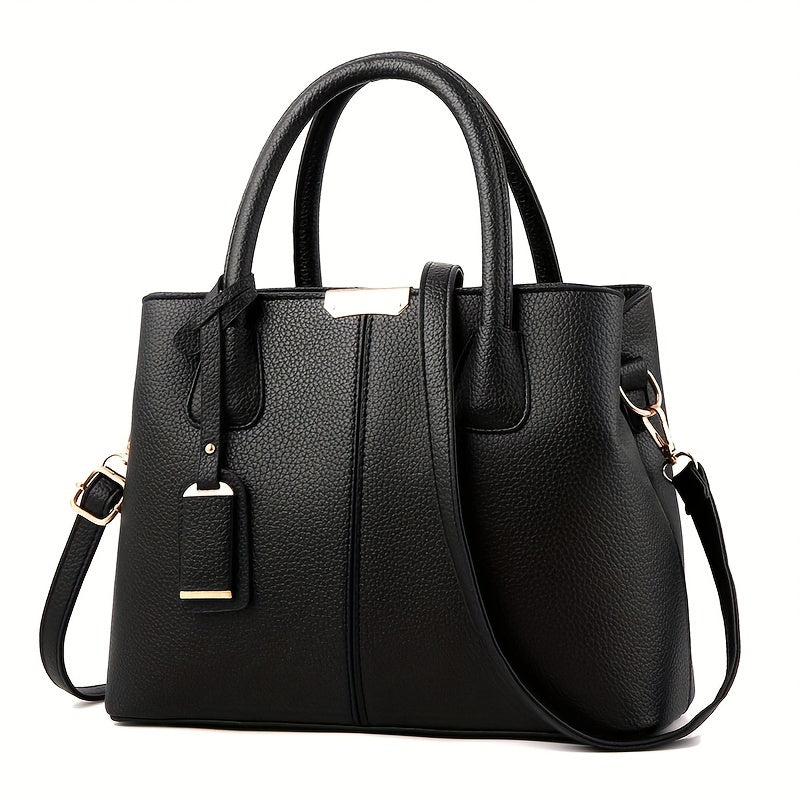 Handbag Water-Resistant PU Leather Multiple Pockets