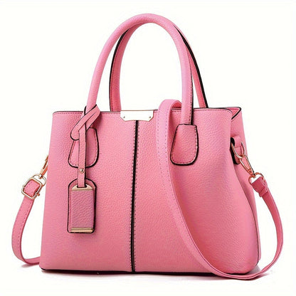 Handbag Water-Resistant PU Leather Multiple Pockets