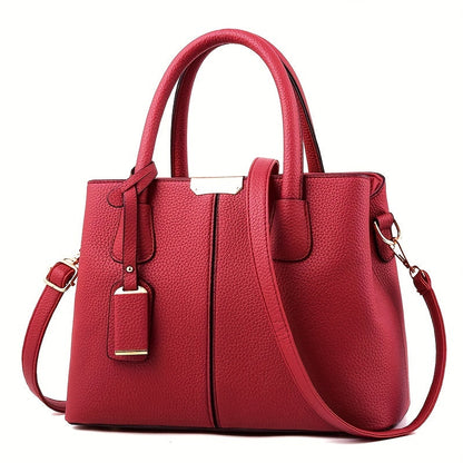 Handbag Water-Resistant PU Leather Multiple Pockets