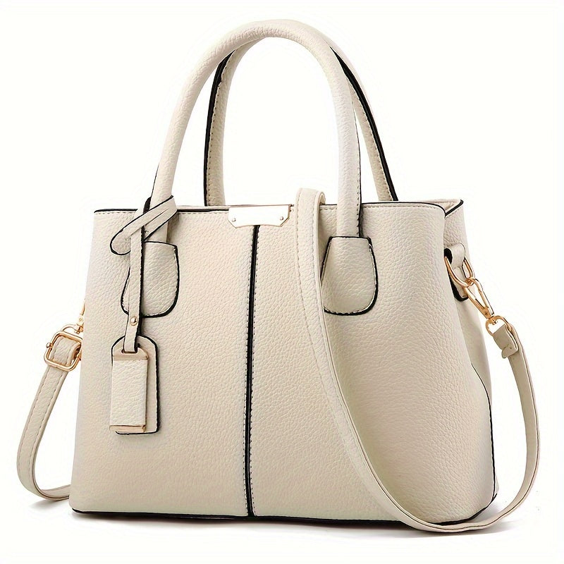 Handbag Water-Resistant PU Leather Multiple Pockets