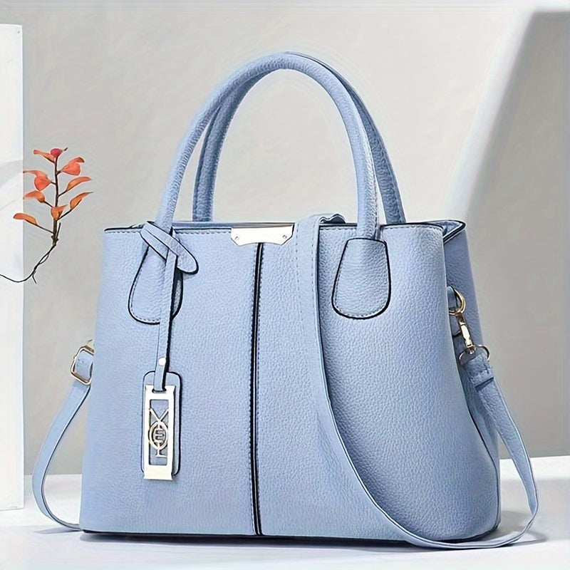 Handbag Water-Resistant PU Leather Multiple Pockets