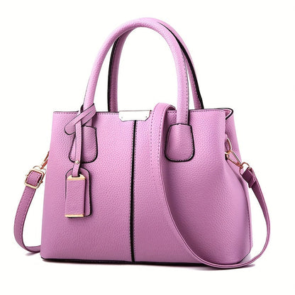 Handbag Water-Resistant PU Leather Multiple Pockets