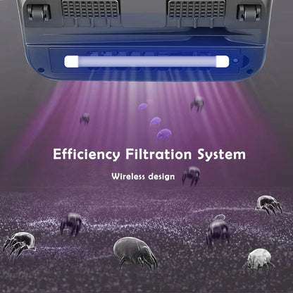 Handheld Fabric Vacuum Cordless HEPA 250ml Dustbin